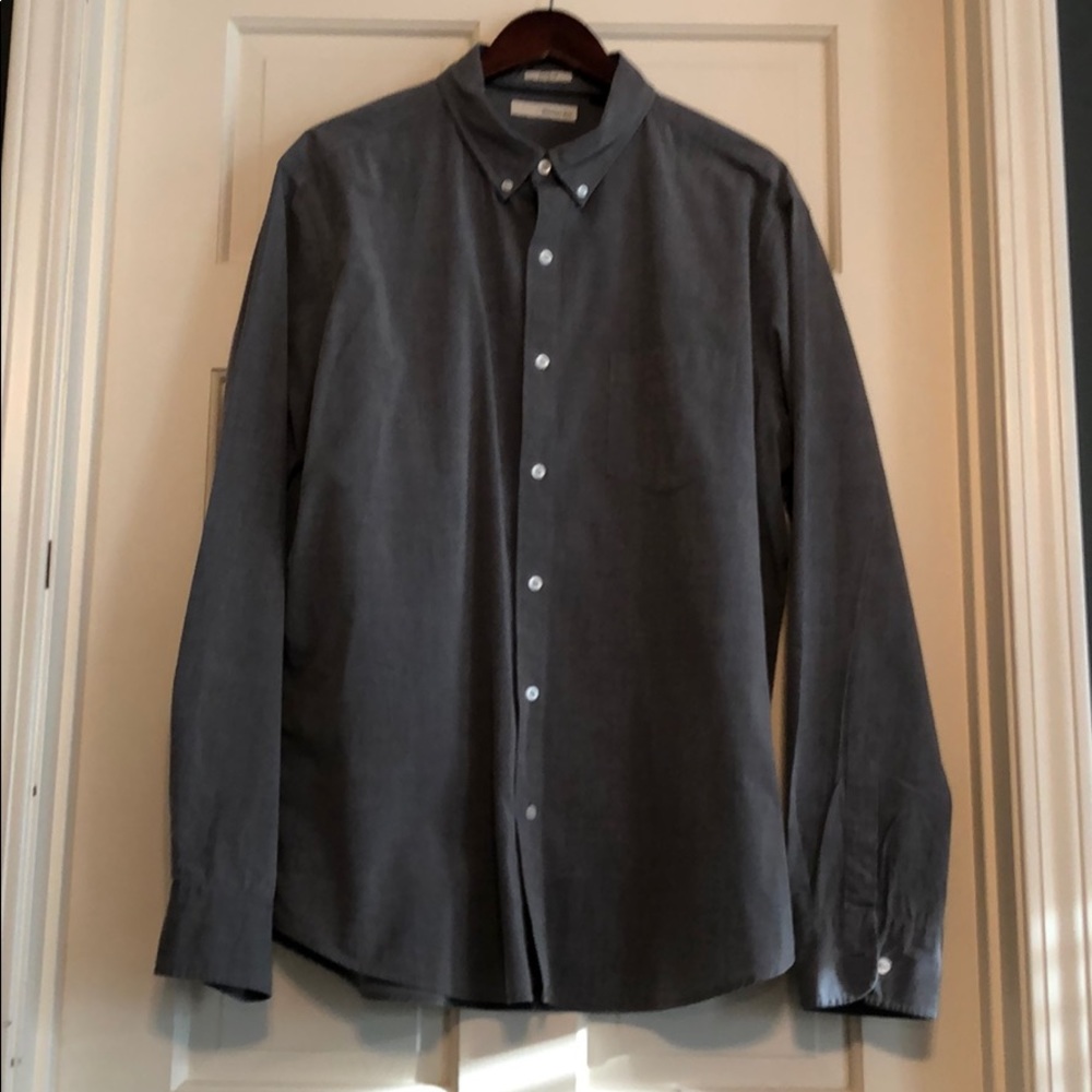Hawker Rye Gray Button Down Casual Shirt